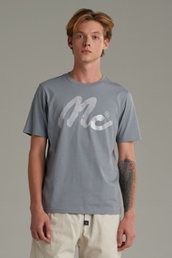 Mc jeans เสื้อยืดผู้ชาย คอกลม สีเทา MTSZB64