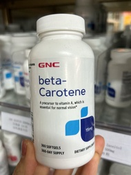 美國GNC β-胡蘿蔔素 天然維他命A來源 15mg 360粒 | Beta-Carotene 15 mg 360 softgels (beta-胡蘿蔔素, b-胡蘿蔔素)