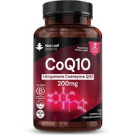CoQ10 Supplement 200mg - Co Enzyme CQ10 120 Vegan Capsules 100% Pure and Naturally Fermented Ubiquin