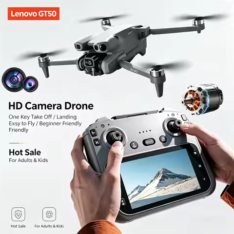 Lenovo GT50 Drone 8K EIS GPS Foldable Quadcopter 4.3'' Screen Remote Control Lightweight Beginner Pr