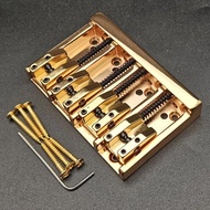 Vintage 4/5-String Bass Bridge 84x55MM/111x54MM Body or Bottom Through Bass Fixed Bridge Black/Gold/