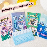 Korean Style Mask Bag Ziplock Stationery Goodie Bag Snacks Bag Mask keeper Birthday Bag Party bag SG Stock