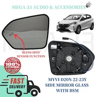 ORIGINAL MYVI D20N 2022-2023 SIDE MIRROR GLASS WITH BSM