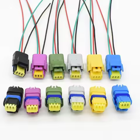 3 Pin Car Rail Pressure Sensor Connector 1.6 HDI Water Temperature Sensor Camshaft Position Sensor P