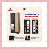 lemari baju pakaian olympic LSD 80 FUERTE 2 pintu geser sliding kaca murah kayu olympic olimpic olim