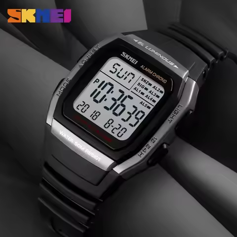 SKMEI 1278 Casual Outdoor Male Clock Luminous montre homme Digital Dual Time Sport Mens Watches Chro