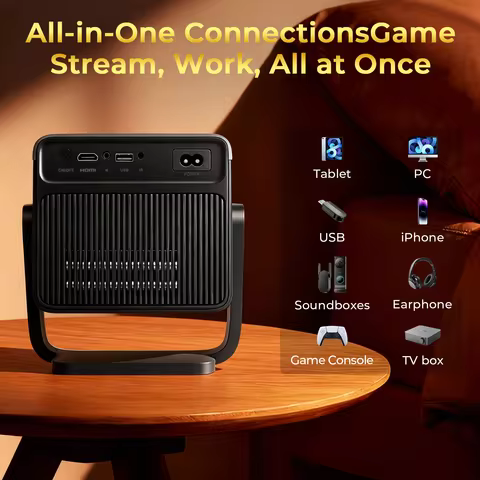 X7 Native 1080P Smart Projector 8K 4K Support/1000 ANSI/ with Android 14 OS, Compatible with Netflix