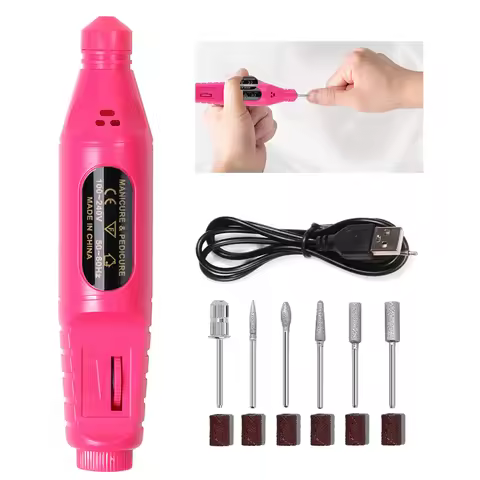 Professional Nail Drill Machine Set Remove Nail Sander Gel Polish Remover Tools Driller Manicure Nai