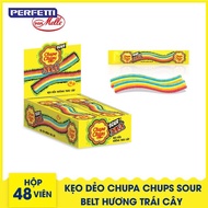 0Kẹo dẻo Chupa Chups Sour Belt hương Trái Cây (Hộp 60 Dây)