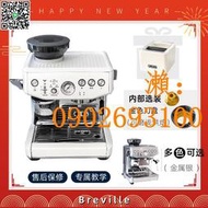 鉑富/Breville BES878/876家用半自動意式咖啡機奶泡磨豆一體機器
