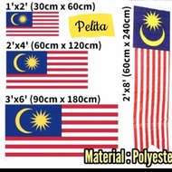 Flag Malaysia(Polyster) 2x4 / 3x6/2ft x8ft Bendera Malaysia