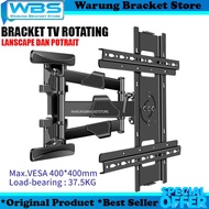 90 degree rotation vertical TV stand full motion steel wall stand for 37 to 70 inch to 82 Lbs VESA 4