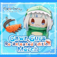 [PO 6/8] hololive Gawr Gura Re-Released Edition Merch Dino Gura Plushie, Ebi-Chan Plushie