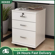 KEKEE Office File cabinet Woodiness Locked Storage Cabinet Move Drawer Cabinet Pulley Undertable Storage Cabinet Dwarf Cabinet抽屉柜