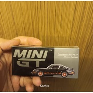 MINI GT 688 PORSCHE 911 CARRERA RS 2.7 BLACK WITH RED LIVERY