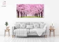 JM Frame รูปติดผนัง ภาพต้นดอกซากุระ ภาพสร้างแรงบันดาลใจ ปรับบรรยากาศ ภาพพิมพ์ แคนวาสแท้ กรอบรูปติดผน