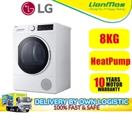 LG 8kg Heat Pump™Dryer RD08NHP5W with Gentle Dry & Sensor Dry