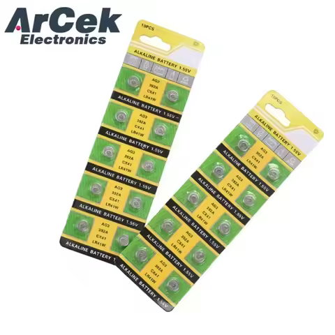 10PCS 1.55V AG3 LR41 Lithium Battery SR41 192 L736 384 SR41SW CX41 LR41 392 for Watch Toys Lamp Chai