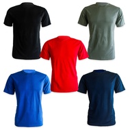 (HARGA BORONG) MEN PLAIN T-SHIRT MICROFIBER CASUAL SHORT SLEEVES STRETCHABLE (BAJU T-SHIRT KOSONG LELAKI) MTK RAYA 2021