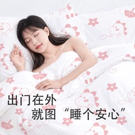 Disposable Four-Piece Set Three-Piece Set Bed Sheet Quilt Cover Pillowcase Hotel Travel Bedding Trai