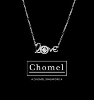 Chomel Silver Necklace Original Design Letter Diamond Clavicle Women Fashion Jewelry Fresh out Fresh