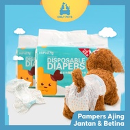 Pampers Anjing Only Pets - Berkualitas - Jantan &amp; Betina - Popok Dog - Betina, XS