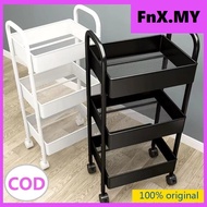 Purpose 3/4 Tier Carbon Steel Trolley Utility Cart Rolling Trolley Household Rack Multifunction Storage Trolley Kitchen Bathroom Organizer