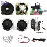 Arcade Game Console Audio DIY Kit Power Amplifier 4-inch 5W Speakers Power Cable for Arcade Game Cab