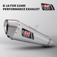 51mm Motorcycle Exhaust Muffler Exhaust Motorcycle For MT03 MT09 MT10 DUKE1290 NSS750 CBR650