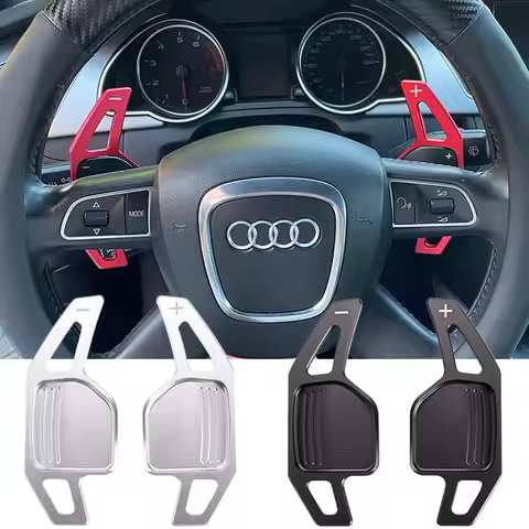 Aluminum Steering Wheel Paddle Shifter Extension For Audi A4 B8 A3 8P S3 A5 A6 S6 C6 Q5 A8 R8 TTS MK