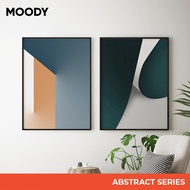 MOODY ABSTRACT Framed Poster | Color Abstract Series Poster Frame | Wall Art Wall Decor | A4 A3 A2 A