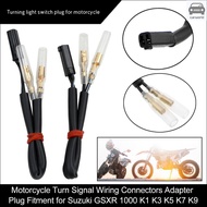 Motorcycle Turn Signal Wiring Connectors Adapter Plug Fitment for Suzuki GSXR 1000 K1 K3 K5 K7 K9