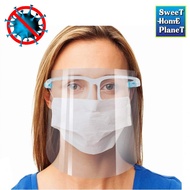 Safety Face Shield Reusable Goggle Face Shield Visor Transparent Anti Fog Layer Protect Eyes from Splash