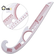 Kaleidoscope Multi-function Plastic French Curve Sewing Ruler Easy Curve Ruler for Knitters