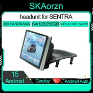 SKAorzn 10นิ้วสำหรับนิสสันเซนทรา2001-2006 64 128 256GB Android15 Carplay Android Auto IPS QLED คำสั่