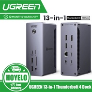 UGREEN Revodok 13-in-1 Thunderbolt 4 Dock 40Gbps Dual Support 4K@60Hz Or 8K, 90W Hub Charger