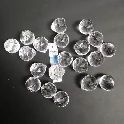 Camal 10pcs 30MM Acrylic Crystal Diamond Ball Pendant Chandelier Curtain Wedding Party Lighting Lamp