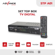 Advance STB Set Top Box TV Digital Receiver DVB-T2 STP A01 Garansi 