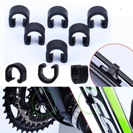 10Pcs Basikal lipat Plastic C-Type Buckles Clasps bmx Brake Cable Pipe Line C-Clips Transmission Lines Pipes Fixation Snap Clips Folding Bike Part