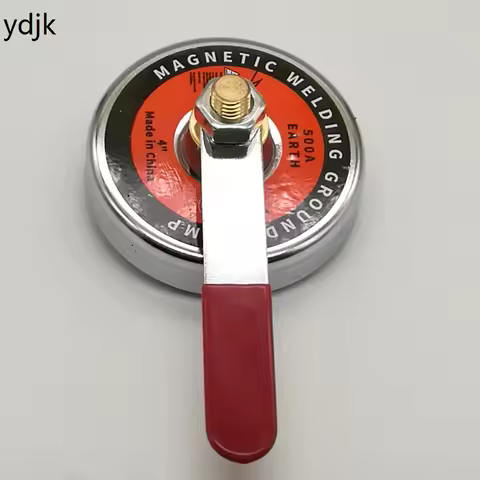 1PCS Magnetic Welding Grounding Device 65LBS Diameter 4" D86mm Magnetic Welding Ground Clamp With Ha