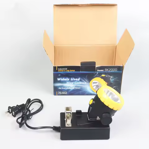 7500lx ATEX/CE LED Wireless Miner Cap Lamp BK2000 Cordless Mine Headlamp