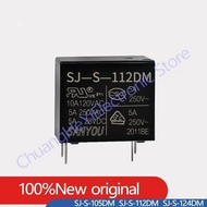 【Versatile】 100% New Sanyou Sj-S-105dm 5vdc Sj-S-112dm 12vdc Sj-S-124dm 24vdc 4pins 5a Power Relay R