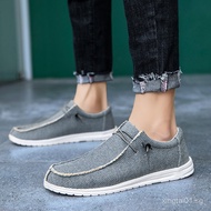 Large Size Soft Bottom Casual Lightweight Shock Absorption dude Loafers Men's Canvas Casual Shoes Cl