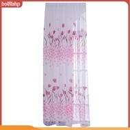 {bolilishp}  1 Sheet Window Gauze Rod Pocket Design Pastoral Translucent Beautiful Printing Sheer Curtain Home Decoration