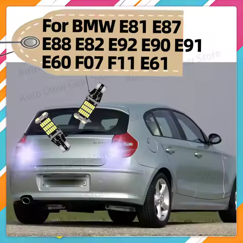2x For BMW E81 E87 E88 E82 E92 E90 E91 E60 F07 F11 E61 1 3 5 Series LED Reverse Light Bulb 6000K Bac