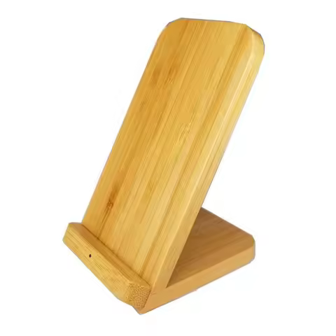 15w Stand Wireless Charger For Doogee S89 S98 S99 S95 S90 S88 S68 S97 Pro V10 V20 V30 Bamboo Wood Qi