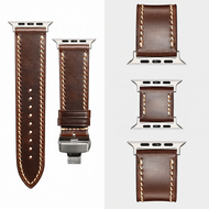 Maikes | สายนาฬิกาหนังวินเทจแฮนด์เมดสำหรับ Apple Watch Series 11 และ Ultra 3