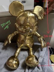 迪士尼金色米奇老鼠公仔