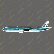 Cathay Pacific Airlines Asia International Metropolis B777 Realistic Civil Aircraft 3M Sticker Water