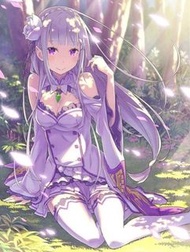 從零開始的異世界 re0 愛蜜莉亞雅cos服  Emilia cosplay 大全套